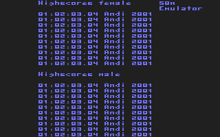 highscores 50m